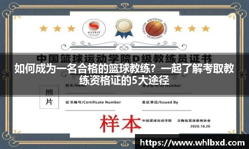 如何成为一名合格的篮球教练？一起了解考取教练资格证的5大途径